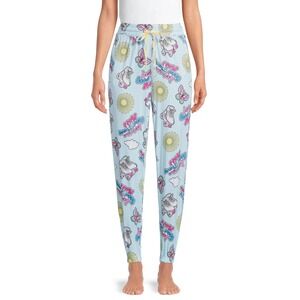Briefly Stated Women's Pajama Pants Sleep Jogger Roller Skates Blue‎ XL (16-18)